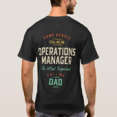 T-shirt Directeur des opérations et père (Dos)