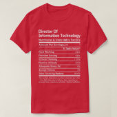 T-shirt Directeur des technologies de l'information T Shir (Design devant)
