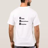 T-shirt Directeur d'opérations de jeu ! (Dos)