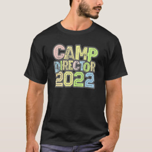 T-shirt Directeur du camp vintage 2022 Hôte du camping Cha