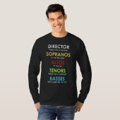 T-shirt Directeur du choeur Présente Orchestre Soprano Alt (Devant entier)