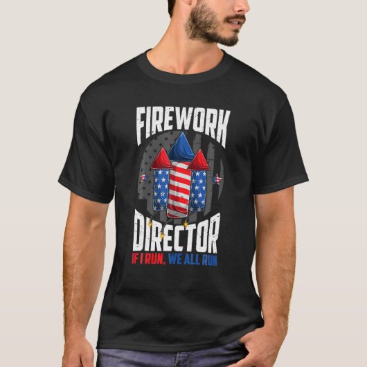 T-shirt Directeur Firework 4 juillet Je Vous Exécute Exécu (Devant)