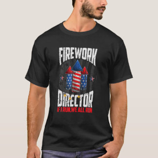 T-shirt Directeur Firework 4 juillet Je Vous Exécute Exécu