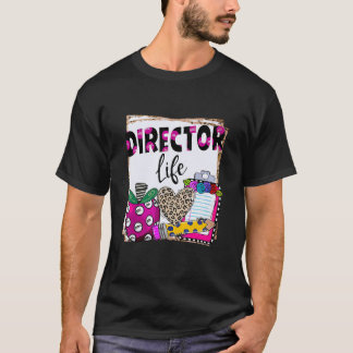 T-shirt Directeur léopard enseignant aux enfants la rentré
