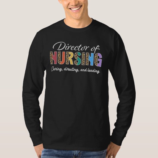 T-shirt Director of Nursing Appreciation Leopard (Devant)