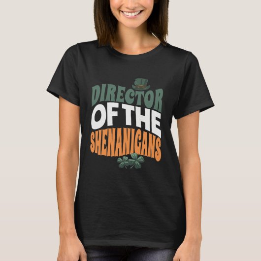 T-shirt Director of the Shenanigans Irish St Patrick s Da (Devant)