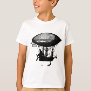 T-shirt Dirigeable de pirate de Steampunk