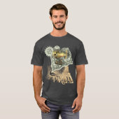 T-shirt dirigeable de visite d'air de Steampunk (Devant entier)