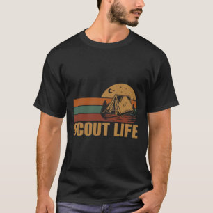 T-shirt Dirigeant de camping de la vie scout randonnée sco