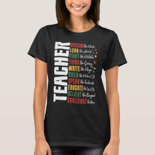 T-shirt Dirigeants de l'école africaine de l'histoire noir