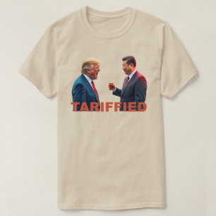 T-shirt Dirigeants politiques tarrifiés Chine - Drôle Trum