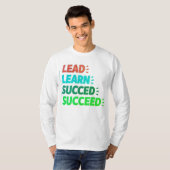 T-shirt "Diriger, apprendre, réussir - T-shir masculin ins (Devant entier)