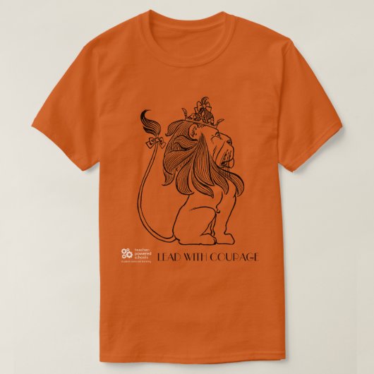 T-shirt Diriger avec courage (Design devant)
