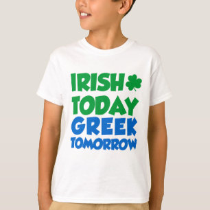 T-shirt D'Irlandais Grec aujourd'hui demain