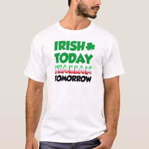 T-shirt D'Irlandais Italien aujourd'hui demain