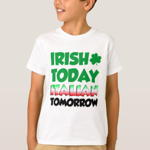 T-shirt D'Irlandais Italien aujourd'hui demain