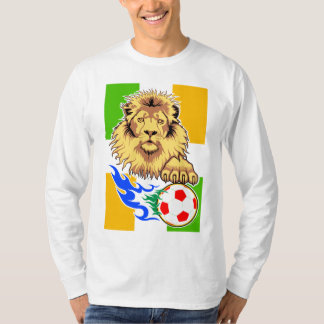 T-shirt d'Irlandais ou de lion du football de Côte