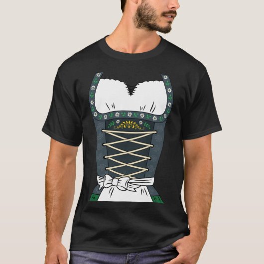 T-shirt Dirndl Okterbfest Halloween Costume German Culture (Devant)