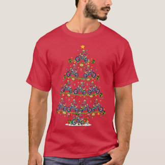 T-shirt Dirt Bike Lover Xmas Correspondant Père Noël Dirt 