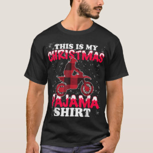 T-shirt Dirt Bike Motocross Biker This Is My Christmas Paj