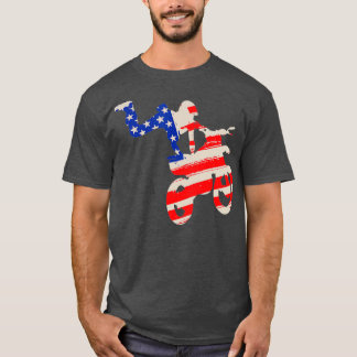 T-shirt Dirt Bike Motocross MX Rider Drapeau Ride Off Road