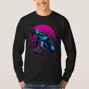 T-shirt Dirt Bike Rider Vaporwave synthétique esthétique 8