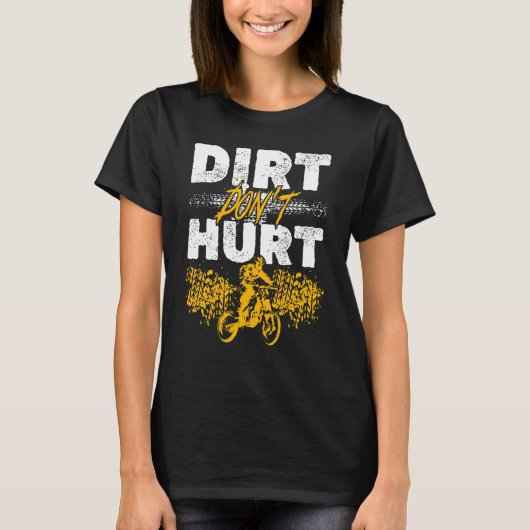 T-shirt Dirt don't Hurt Dirt Biking Boys (Devant)