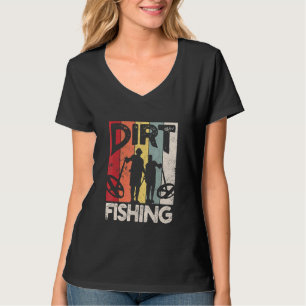 T-shirt Dirt Fishing - Plage Trésor Détection Metal Dete