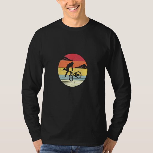 T-shirt Dirt Jump Mountain Bike Tailwhip Retro (Devant)