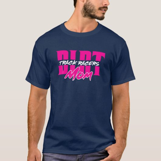 T-shirt Dirt Track Racers Maman (Devant)