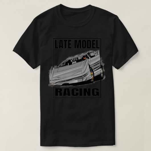 T-shirt Dirt Track Racing Apparel Late Model Racing  (Design devant)