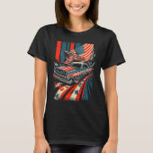 T-shirt Dirt Track Racing Automobile Race American Indepen (Devant)