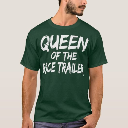 T-shirt Dirt Track Racing Queen Of The Race Trailer (Devant)