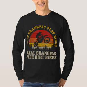 T-shirt Dirt Vélo Grand-père Motocross Vintage MX Motorcyc