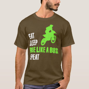 T-shirt Dirt Vélo Manger Dormir Motocross Supercross Endur