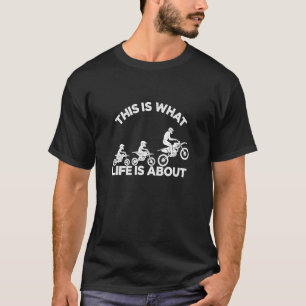 T-shirt Dirt Vélo Papa Motocross Motocross Motorcycle Pour