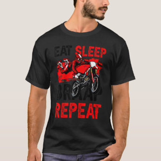 T-shirt Dirtbike Graphique Pour Femmes Hommes Enfants Moto
