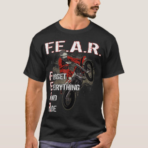 T-shirt Dirtbike Motocross Oubliez tout et montez MX