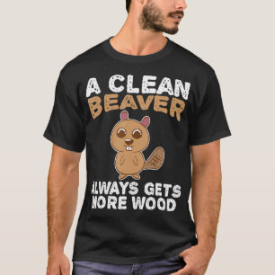 T-shirt Dirty Funky Adulte Propre Beaver Wood