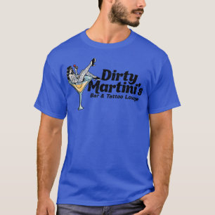 T-shirt Dirty Martinis Bar Tattoo Lounge Drôle Tat Vintage