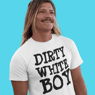 T-shirt DIRTY WHITE BOY VINTAGE ANNÉES 80 pour hommes
