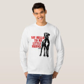 T-shirt Dis bonjour à mon petit ami (Devant entier)