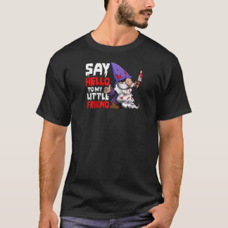 T-shirt Dis bonjour à mon petit ami le jour d'Halloween Ce