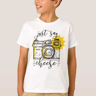 T-shirt "Dis Cheese" Appareil Photo Rétro Photographe Phot