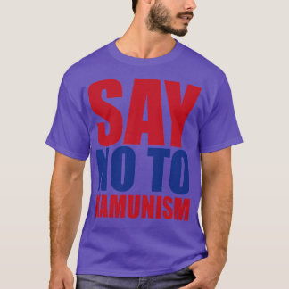 T-shirt Dis Non Au Kamunisme minimaliste