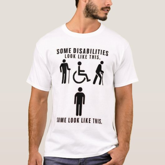 T-shirt Disabilities you can see and others you can't (Devant)