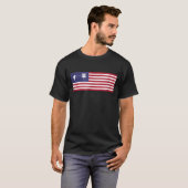 T-shirt Disc Golf American Flag (Devant entier)