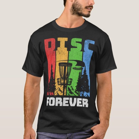 T-shirt Disc Golf Disc Forever (Devant)