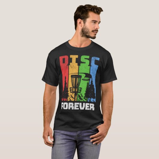 T-shirt Disc Golf Disc Forever (Devant entier)