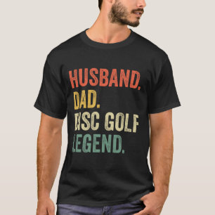 T-shirt Disc Golf Drôle Mari Papa Légende Vintage Frisbee